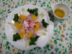 春野菜と真鯛のカルパッチョ風サラダ
