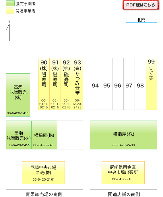 指定事業者・関連事業者　地図