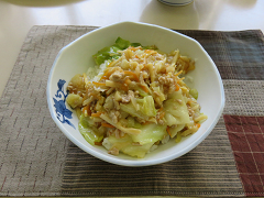 春キャベツの甘辛丼