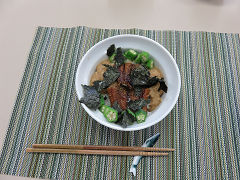 うなぎとオクラのネバネバ丼