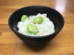 そら豆と生姜の炊き込みご飯