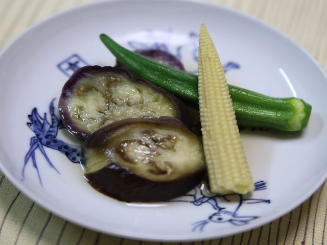 オクラとなすのあっさり煮