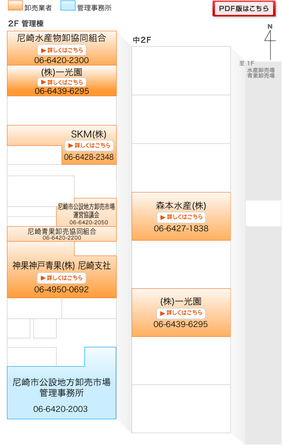 卸売業者（2F）　地図