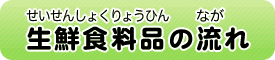 生鮮食料品（せいせんしょくりょうひん）の流（なが）れ