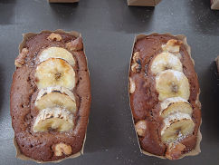 チョコレートとバナナのパウンドケーキ
